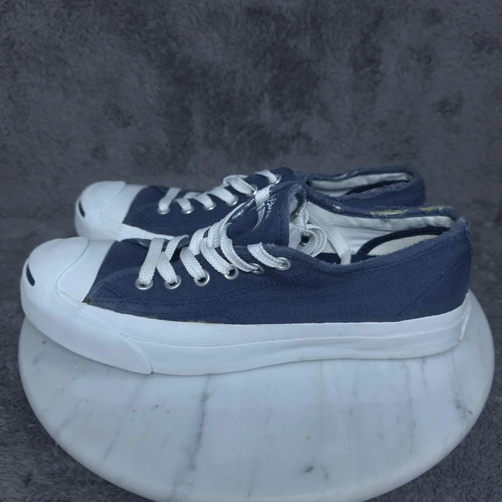 Converse Jack Purcell Shoes Mens Size 5.5 Blue Canvas Low Top Casual Sneakers